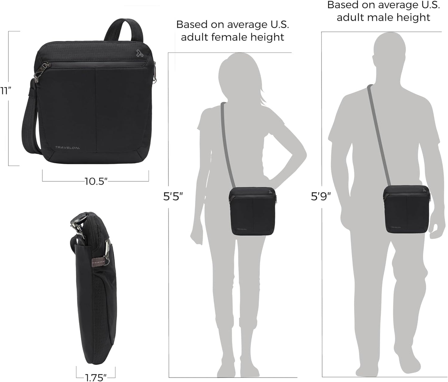 Travelon Anti-Theft Active Small Crossbody