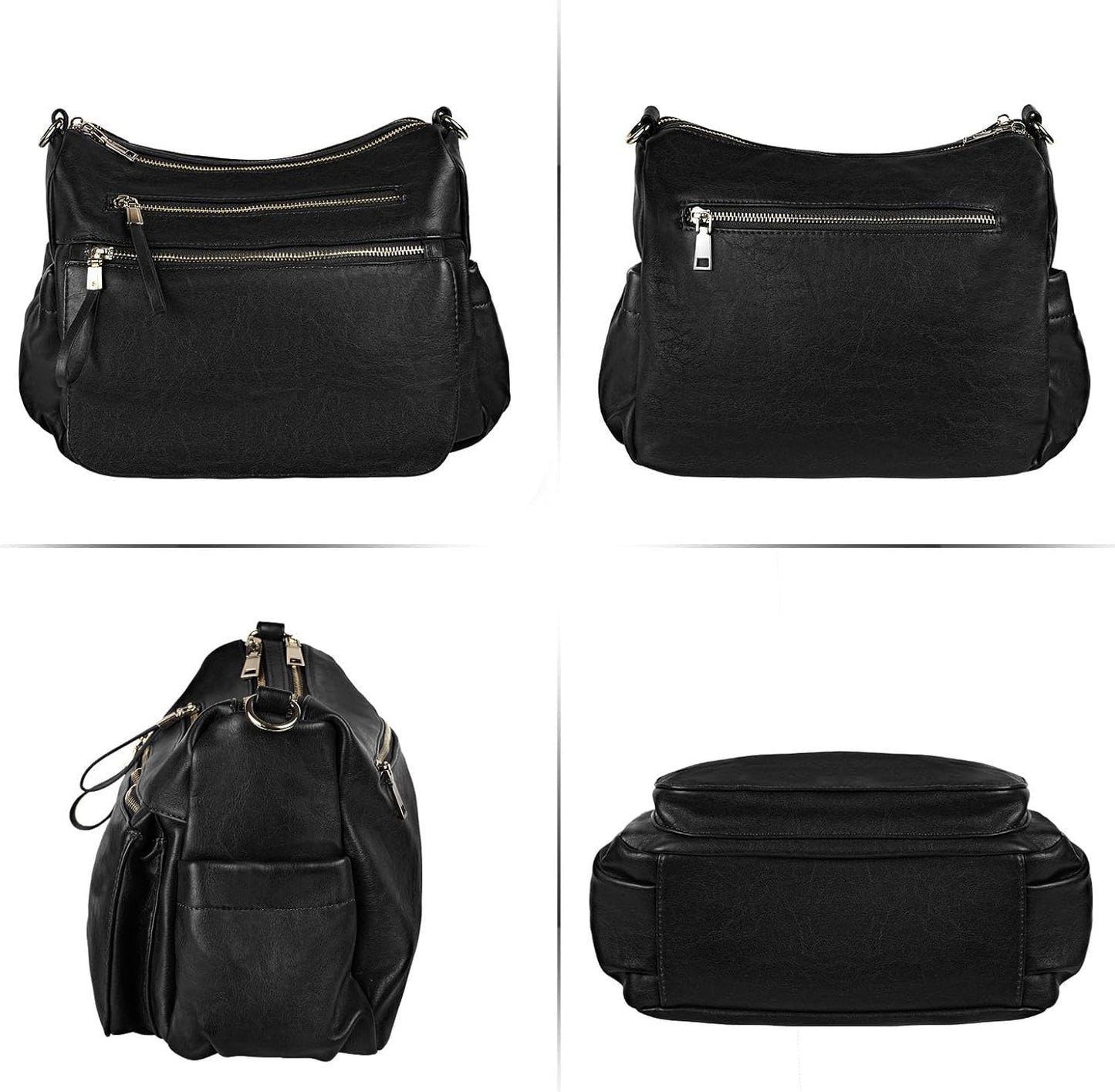 KOGTLA Women's Crossbody Shoulder Bag Roomy Multi Pockets Purse Handbag Travel Satchel Hobo Messenger Bag