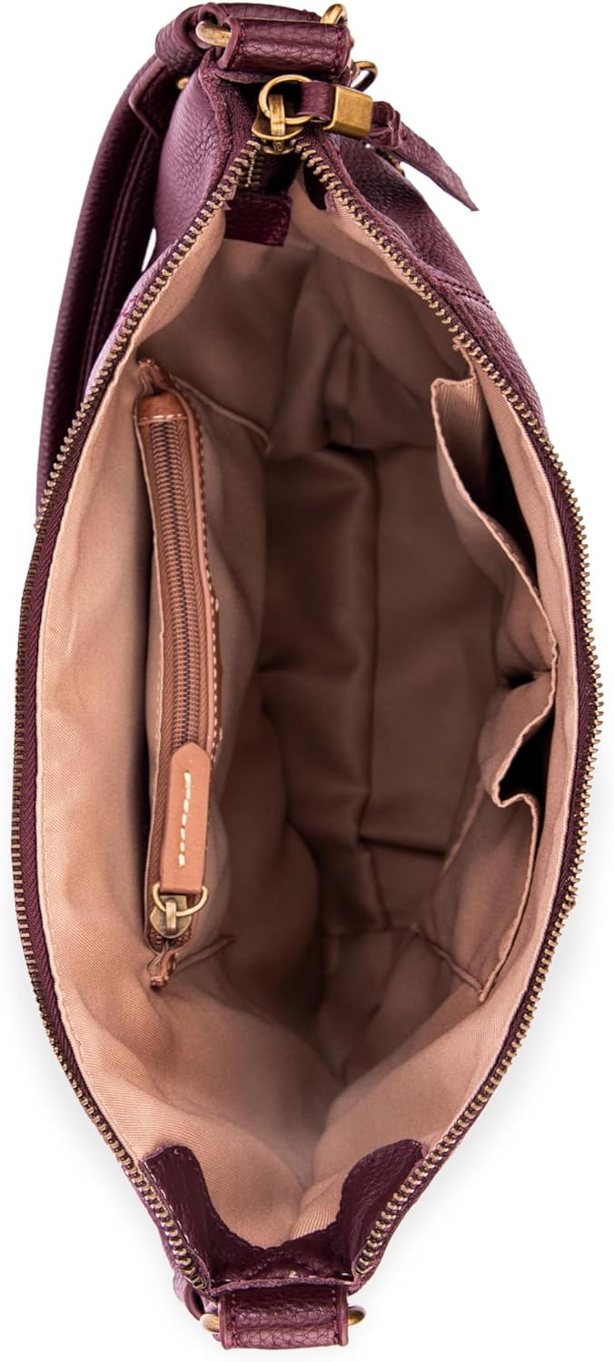 The Sak Sequoia Hobo Bag - Premium Large Leather Women's Handbag for Everyday & Travel - Durable Purse With Zipper Pocket