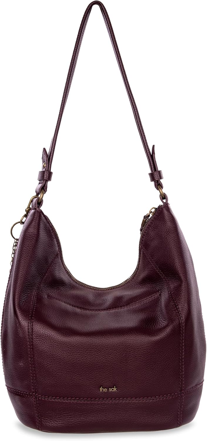 The Sak Sequoia Hobo Bag - Premium Large Leather Women's Handbag for Everyday & Travel - Durable Purse With Zipper Pocket